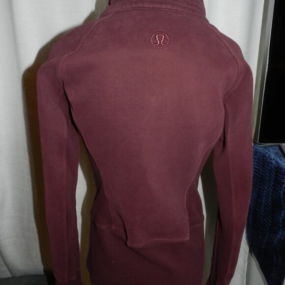 Lululemon Radiant Jacket II Zip Front Cotton Jacket Cassis Size 8 - Picture 9 of 16